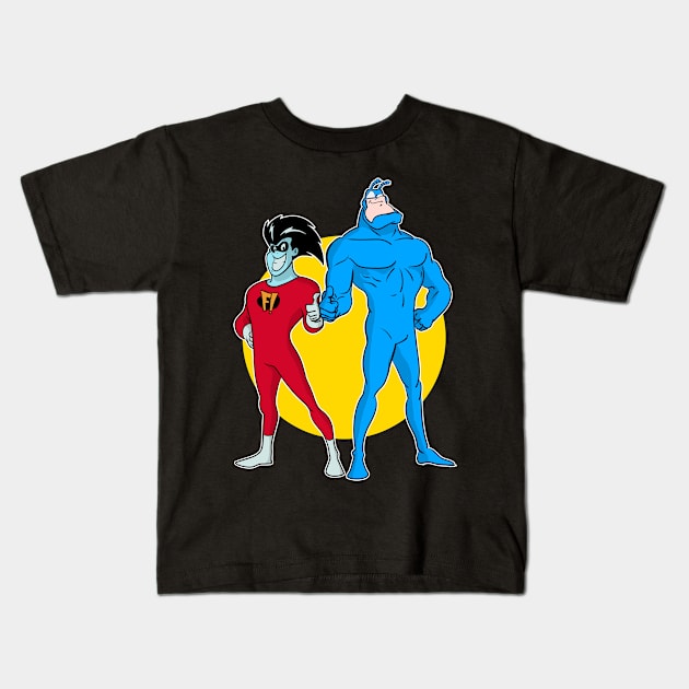 Freakazoid n The Tick Kids T-Shirt by AlanSchell76